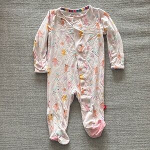 Magnetic Me Pastel Animal Print Pink Footed One-Piece